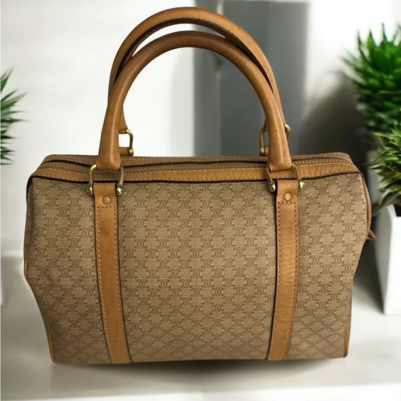 Celine champagne Macadem Triomphe Boston Mini Bag - Picture 3 of 16